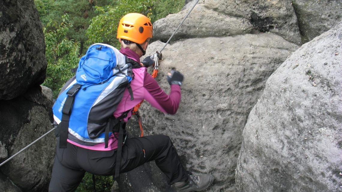 PROGRAM - via ferrata v Saském Švýcarsku s doprovodem